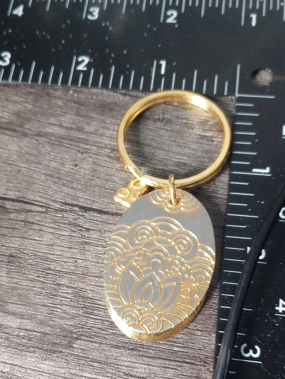 Floral Oval Keychain | Women Accessories P256